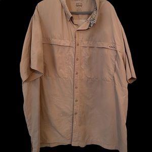 GameGuard-Mens Fishing shirt short sleeve vented size 4xl big and tall